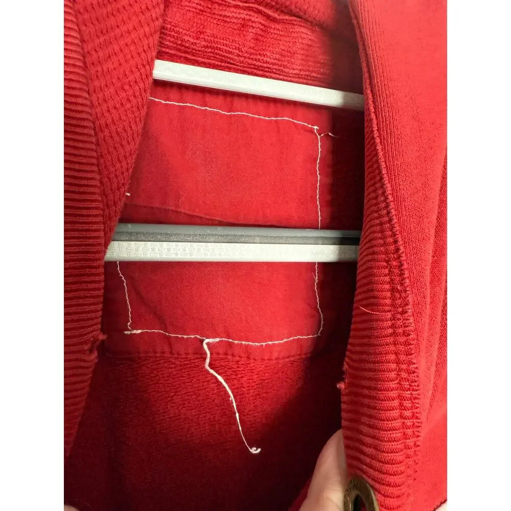 Aeropostale‎ Athletics y2k 3d textured letter red hoodie classic